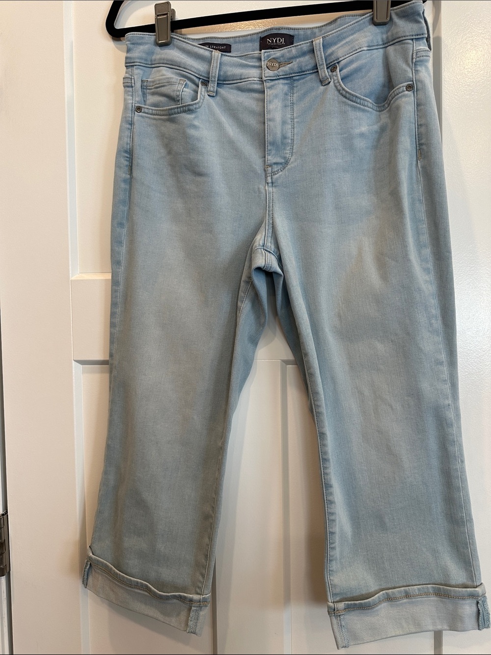 NYDJ Pale Blue Ankle Crop Jeans